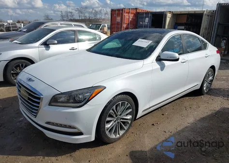 2017 Genesis G80 3.8 z USA, uszkodzony, nr VIN KMHGN4JE2HU177473